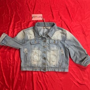 Light wash denim jacket